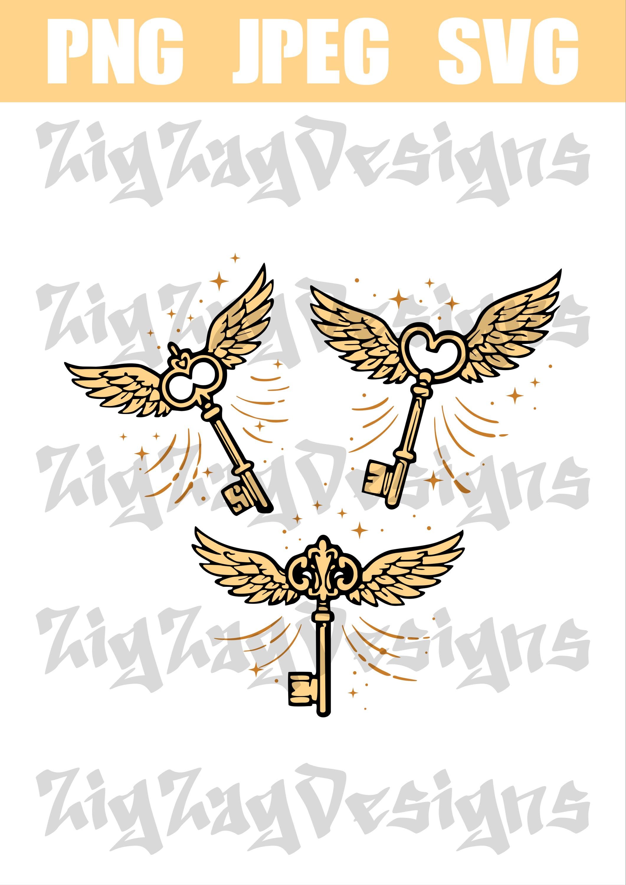 Hp Flying Key Design, SVG, PNG, JPEG. Instant Digital Download. - Etsy