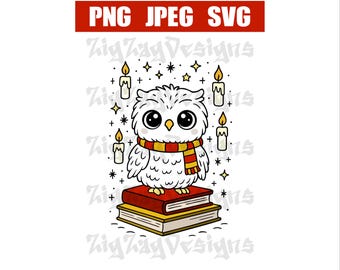 Hp Owl, SVG, PNG, JPEG. Instant digital download.