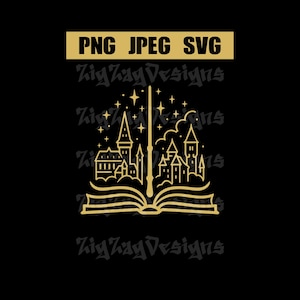 Wizard Castle, SVG, PNG, JPEG, Instant Digital Download