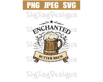 Hp Enchanted Butter Brew, SVG, PNG, JPEG. Instant digital download.