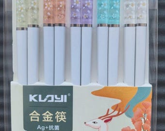 5 Pairs Japanese Chopsticks Cherry Blossom Chinese Chopsticks
