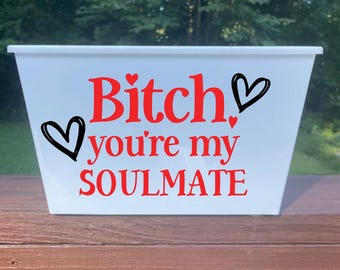 Bitch You're My Soulmate, Best friend Gift Basket, Best Friend Valentine's Day, Galentine, Galentine's Day Gift Basket
