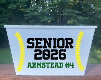 Softbal cadeaumand, senioren cadeaumand, 2027 senior, softbal senior, gepersonaliseerde cadeaumand, gepersonaliseerd softbalcadeau, softbalteam