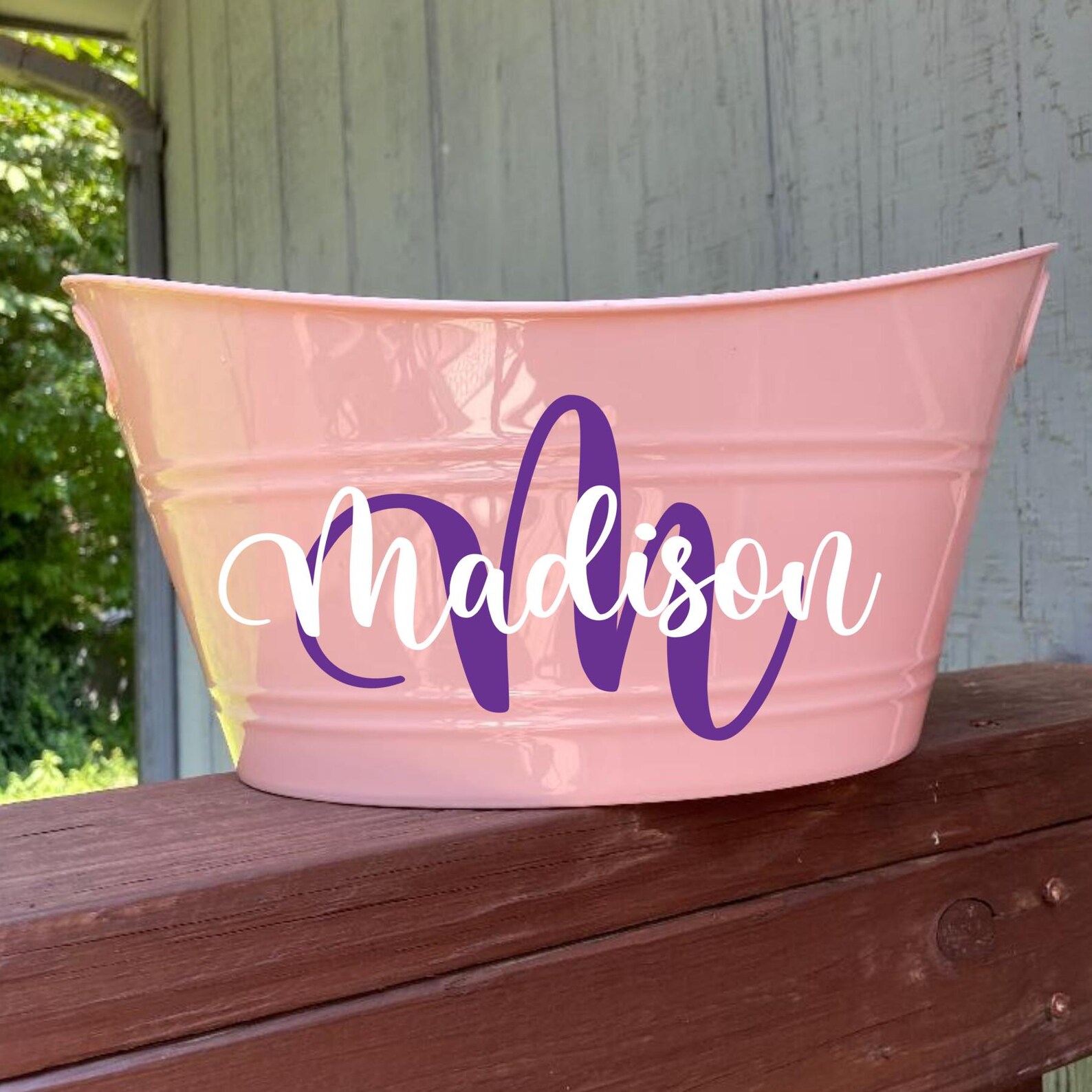 Name With Initial Bucket, Custom Name Bucket, Personalized Name Bucket ...
