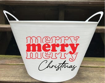 Christmas 2025 Pink Christmas Pink Christmas Decorations, Merry Christmas, Christmas Gift Basket, Gift Basket, Personalized Gift Basket