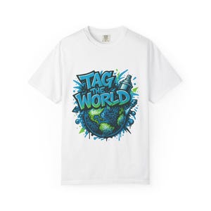 Graffiti Urban Spray Unisex T-shirt, Tagged Street Art Tee, Graffiti Lover Gift, Hip Hop Apparel, Urban Fashion Shirt