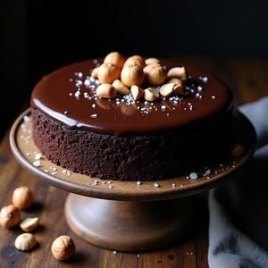 Chocolate Hazelnut Olive Oil Cake Recipe | Gluten-Free & Dairy-Optional Dessert | Healthy Printable Recipe PDF | Instant Digital Download