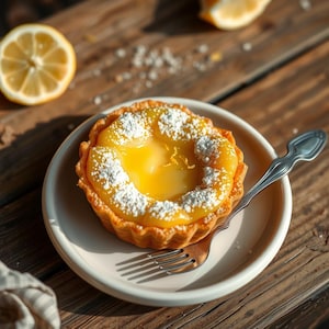Lemon Impossible Pie Recipe: Custard Tart Dessert (PDF Downloadable Recipe Card)