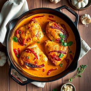 Best Recipe: Garlic Herb Chicken Thighs Recipe | Printable Dinner Recipe | Easy Weeknight Meal, digital download