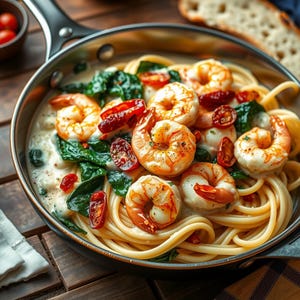 Creamy Tuscan Garlic Shrimp Recipe: Easy Italian Dinner (PDF Download