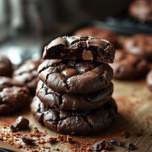 Chocolate Fudge Brownie Cookies Recipe – Printable PDF, Easy Baking, Instant Digital Download