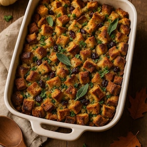 Thanksgiving Stuffing Recipe: Sage & Onion Dressing, Printable PDF