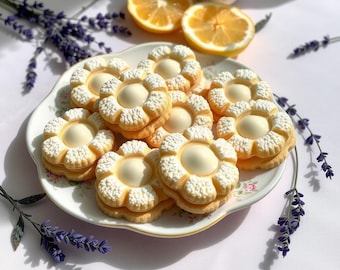 Rezept für Zitronen-Lavendel-Shortbread-Sandwich-Kekse (druckbare PDF)