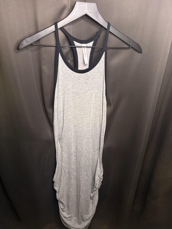 ruched racerback tank dress Signature Ribbed