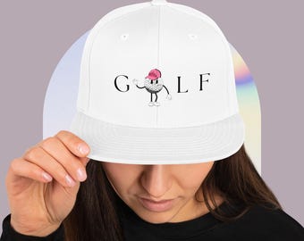Snapback-hoed met golfprint