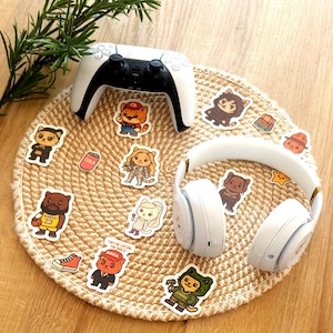 Sticker Kawaii Cat - Fun - Pop - Geek- Taylor Swift, Ariana Grande, Mario...