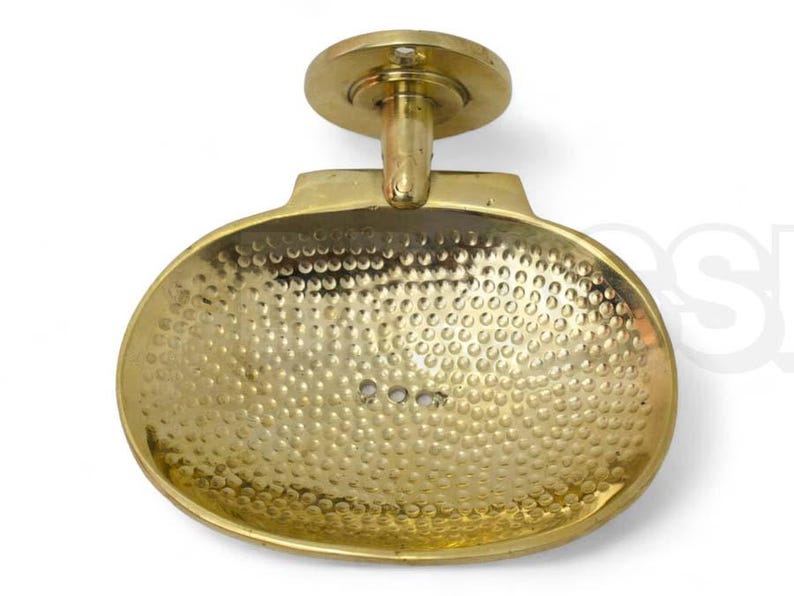 Moroccan Copper Brass Soap Holder – Wall-Mounted Hand Engraved Modern Soap Holder Dish for farmhouse bathroom sinks Decor image 1