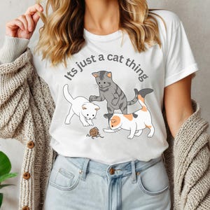 Cat Lovers Unisex T-Shirt, Funny Cat Design, Pet Owner Gift, Casual Wear, Animal Lover Tee, Cute Kawaii Cat Shirt, Pet Mom Outfit