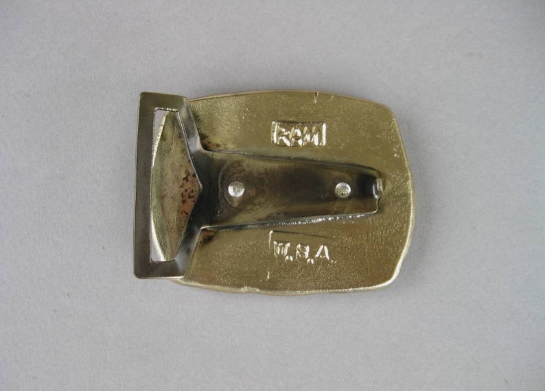 Stripes Forged Bronze Belt Buckle Yipes