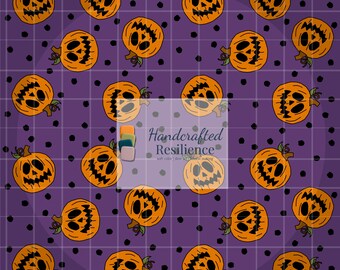 Spooky Pumpkins Seamless Pattern File