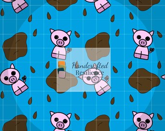 Muddy Pig Seamless Pattern File