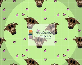 Cute Cow Seamless Pattern File