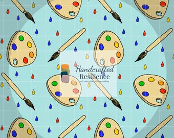 Art Drop Seamless Pattern File