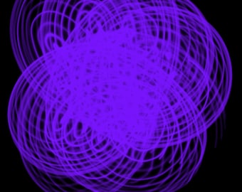 32" in 3/4" HDPE UV Purple LED Hula Hoop - Handmade in Colorado - Durable, Rechargeable & Collapsible