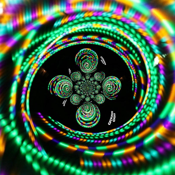 HYPNOTIC Custom LED Hula Hoop – Handgefertigt in Colorado – Langlebig, wiederaufladbar und zusammenklappbar [Grün, Lila, Rosa, Ringelblume]