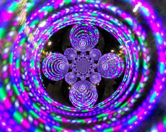 JELLYFISH Custom LED Hula Hoop - Handmade in Colorado - Durable, Rechargeable & Collapsible [Purple, Green, Pink, White]