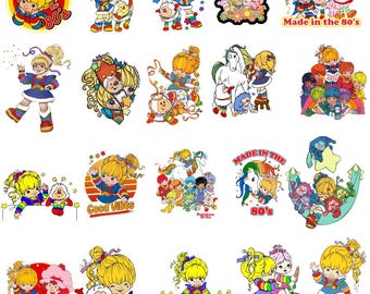 80s Cartoon PNG Bundle, Retro Clipart Collection (Digital Download)