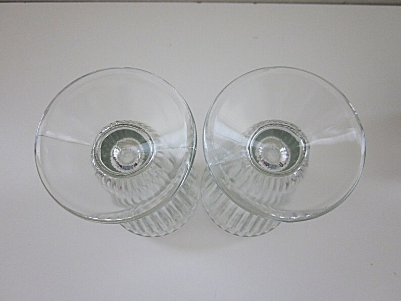 Vintage Pair Ice Cream Float Glasses 1950s Footed Soda Etsy
