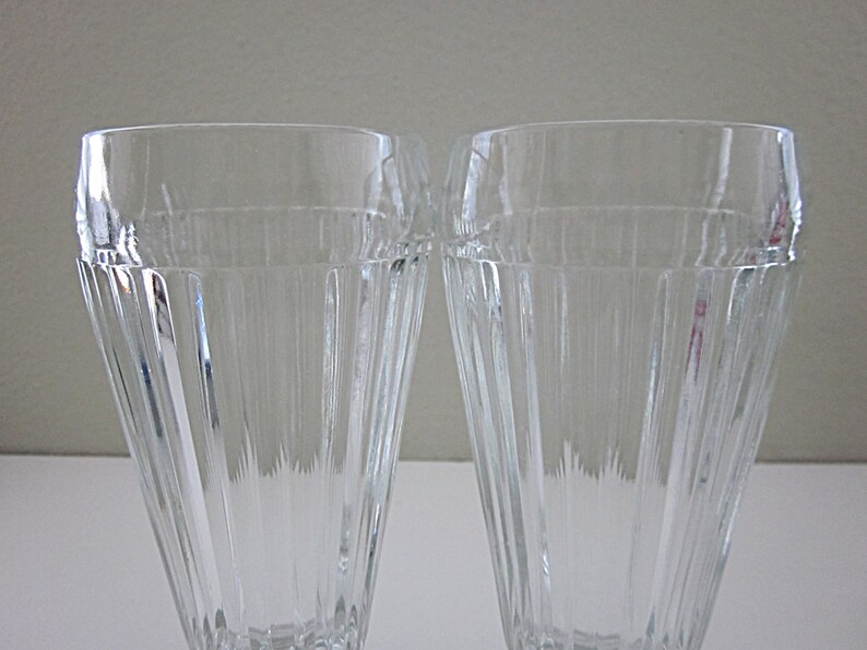 Vintage Pair Ice Cream Float Glasses 1950s Footed Soda Etsy