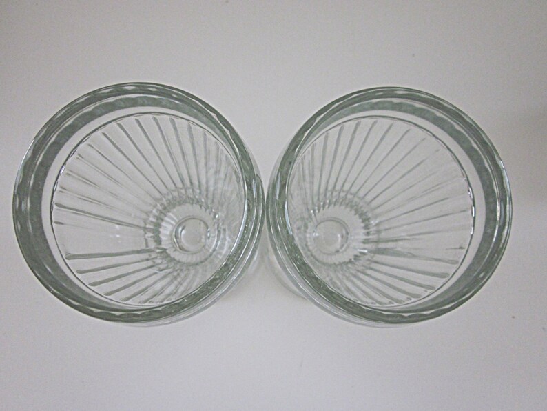 Vintage Pair Ice Cream Float Glasses 1950s Footed Soda Etsy