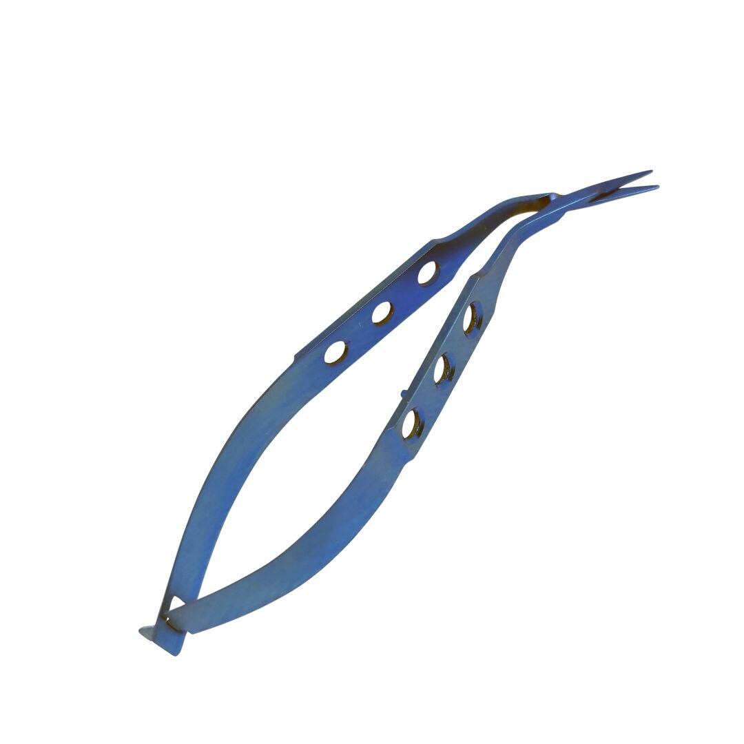 Ophthalmic Titanium IOL Lens Cutter Angled Length of Tips 10cm Serrated ...