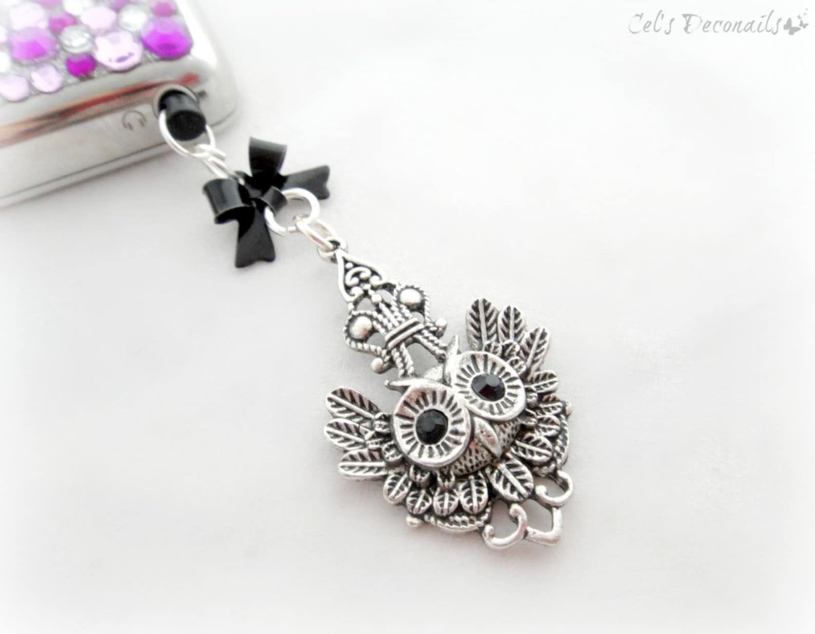 Owl Phone Plug Charm Iphone 5 Dust Plug Charm Mobile Phone Etsy