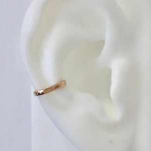 14K Solid Gold Round Pierce-less Ear Cuff ~ Ready to Ship! (Unisex Ear Clip Hoop Ring, Cartilage Hoop) {Yellow, White or Rose Gold}
