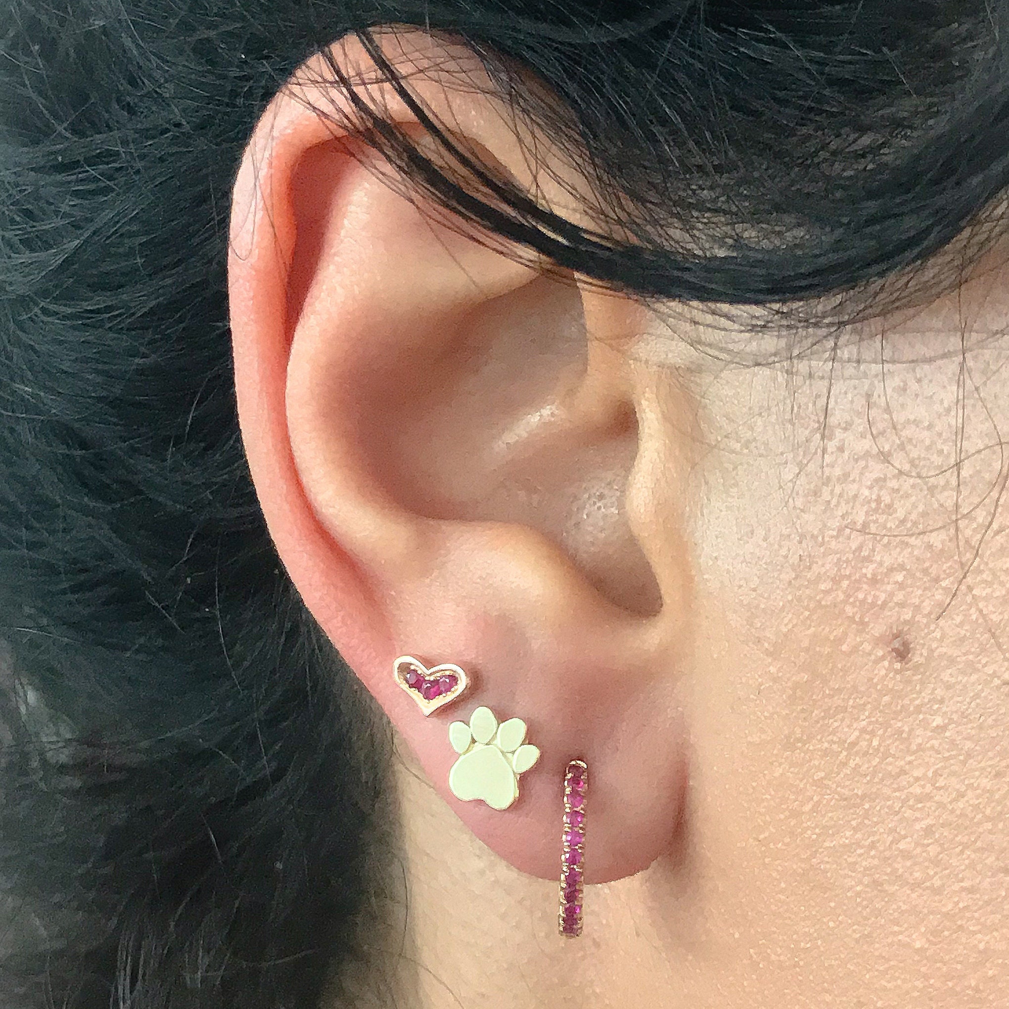 Pendientes Andralok De Oro Amarillo De 9 Quilates, 4 Mm, Caja De Regalo