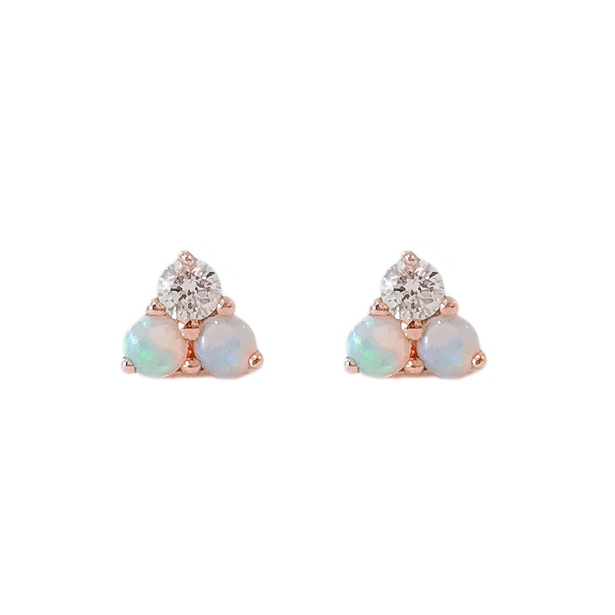 The Tri-Cluster Diamond Studs – Après Jewelry