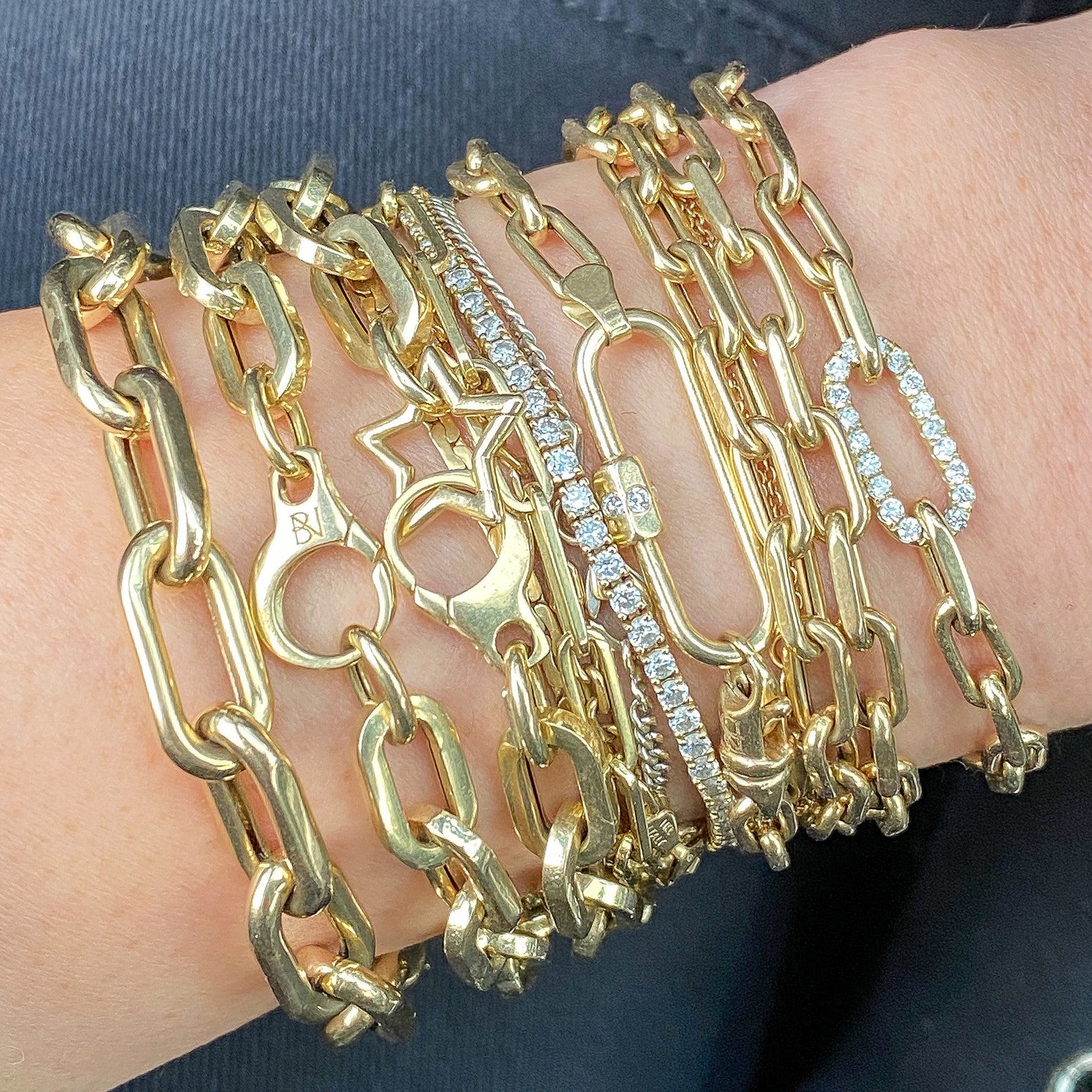 Star Charm Enhancer 14K Solid Gold Lock Pendant real 14K Etsy