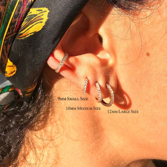 Orecchini A Forma Di Dormiente In Oro Con Cerniera | Xuanyi