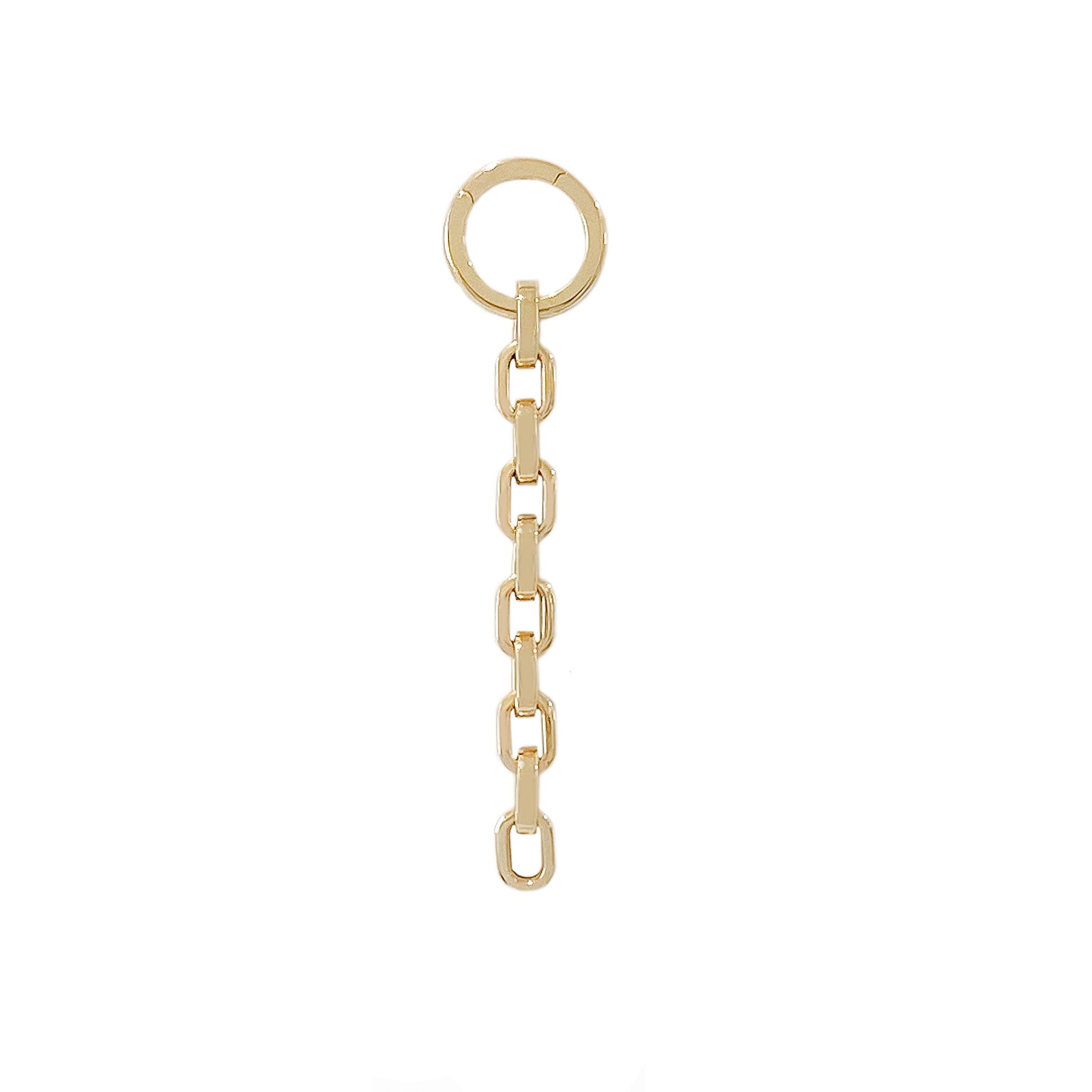14K Gold Rolo Extender  Rolo Chain Extender, 1 Extension for Necklaces &  Bracelets, 1, 2, 3, 4, 5 Extender with Custom Ring Options