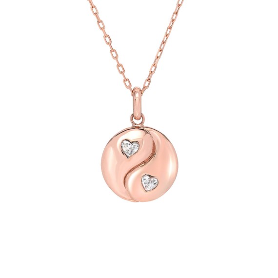 Yin yang heart necklace online
