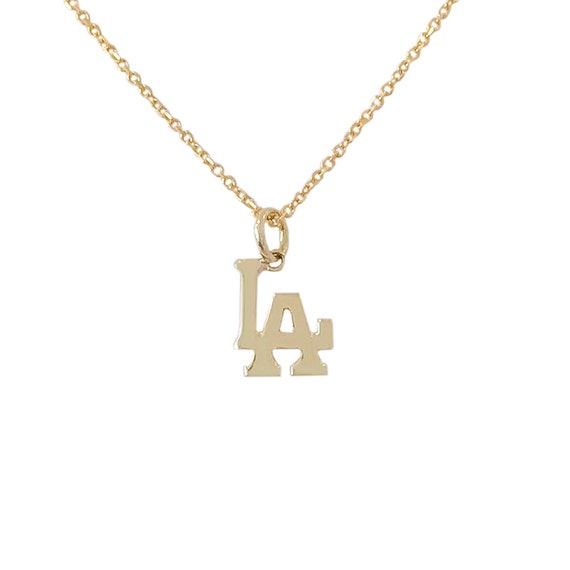 14K Solid Gold Charm Necklace dainty 