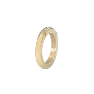 14K Solid Gold Enhancer Round Charm Pendant Lock (Real 14K Solid Gold Durable Chain Enhancer Connector For Multiple Charms) Ready to Ship!
