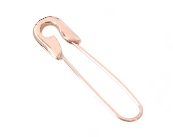 Orecchini A Spilla Di Sicurezza Placcati Oro 14K – Orecchini A Perno Donna Eleganti E Minimal