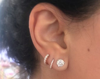 Ring Doppelschienig 585 Gelb-/Weißgold Mit Brillant - Marinas Schmuckwelt