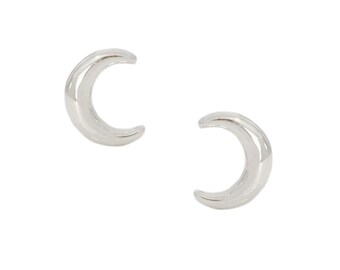 Orecchini pendenti da donna, a forma di luna crescente, con