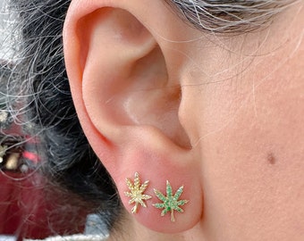 Marijuana Leaves Bracelet Three Pot Weed Leaf Cannabis Faux Leather