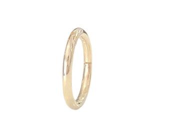 Endless Clicker 14K Solid Gold Thin Round Charm Enhancer, 2 Szs (Real 14K Solid Gold Durable Chain Enhancer Multiple Charms Connector Links)